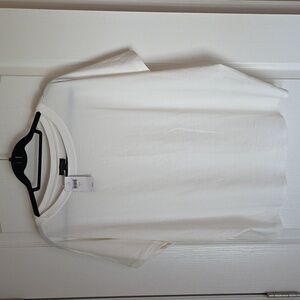 J. Jill Dolman Style Short Sleeve Tee in White with Soft Fabric From Wearever